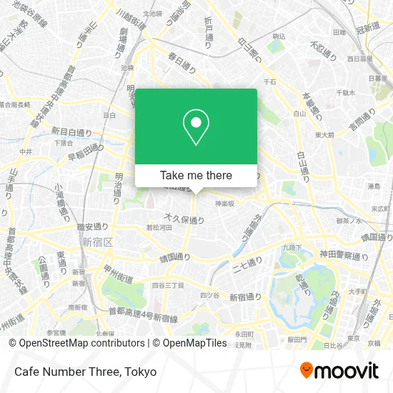 Cafe Number Three map