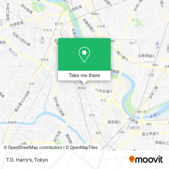 T.D. Harry's map