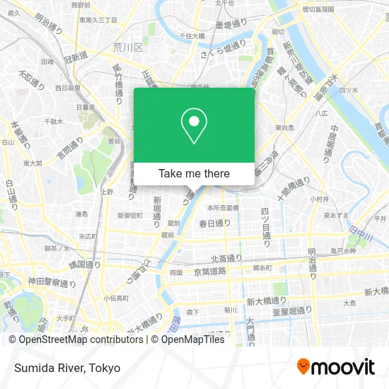 Sumida River map