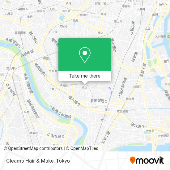 Gleams Hair & Make map