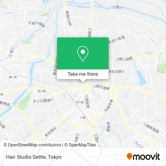 Hair Studio Settle map