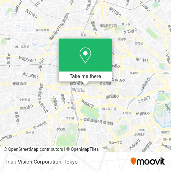 Inap Vision Corporation map