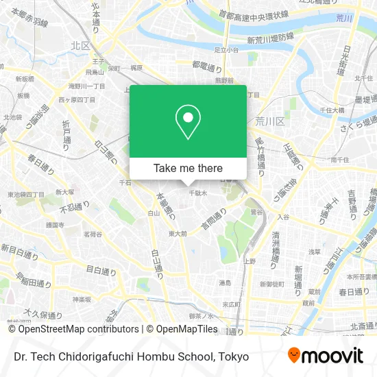 Dr. Tech Chidorigafuchi Hombu School map