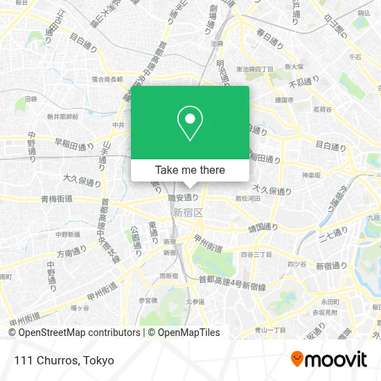 111 Churros map