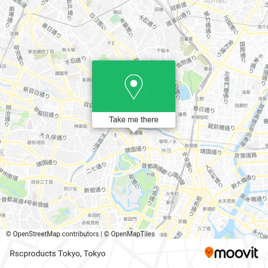Rscproducts Tokyo map