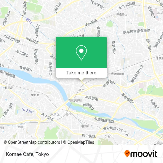 Komae Cafe map