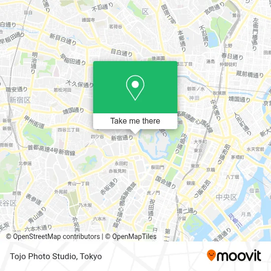 Tojo Photo Studio map