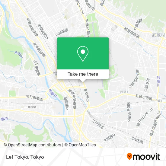 Lef Tokyo map