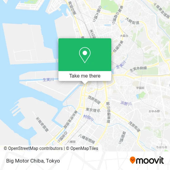 Big Motor Chiba map