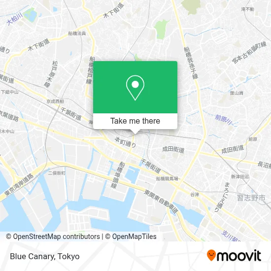 Blue Canary map