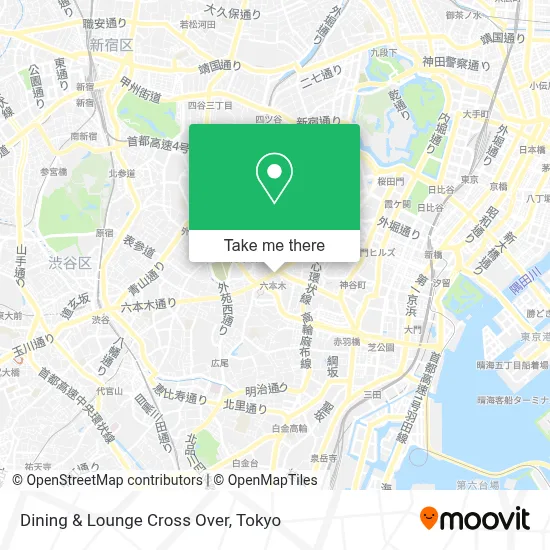 Dining & Lounge Cross Over map