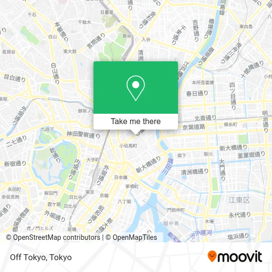 Off Tokyo map