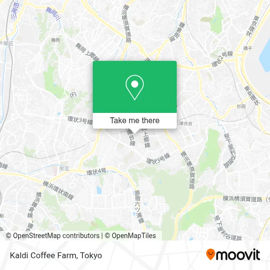 Kaldi Coffee Farm map