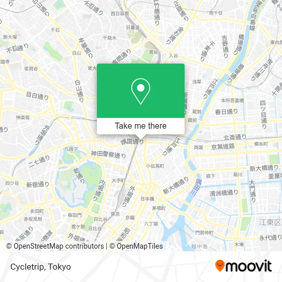 Cycletrip map