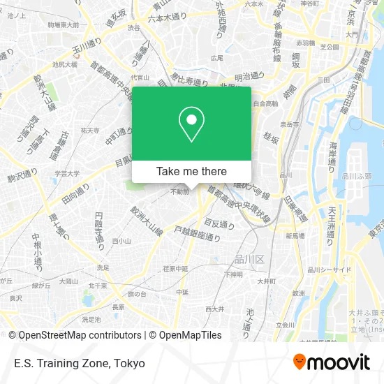 E.S. Training Zone map