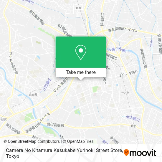 Camera No Kitamura Kasukabe Yurinoki Street Store map