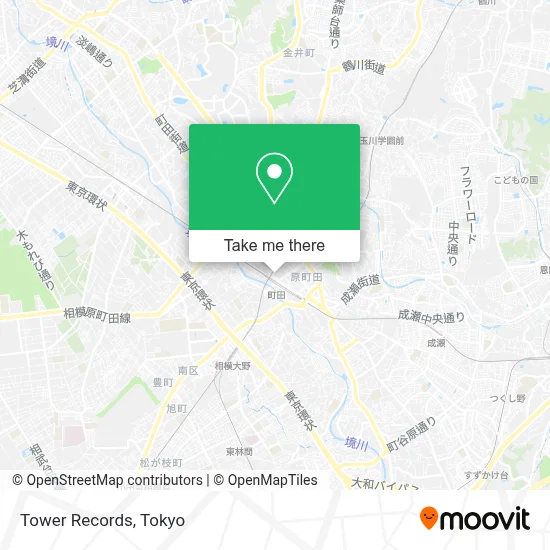 Tower Records map