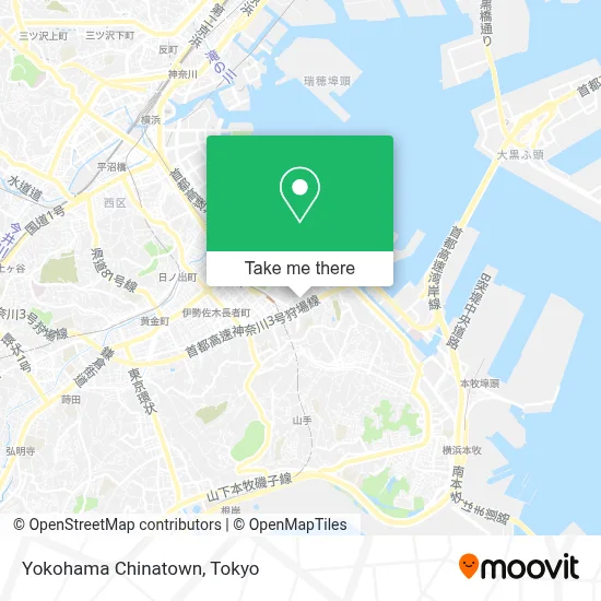 Yokohama Chinatown map