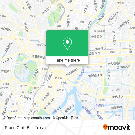 Stand Craft Bar map
