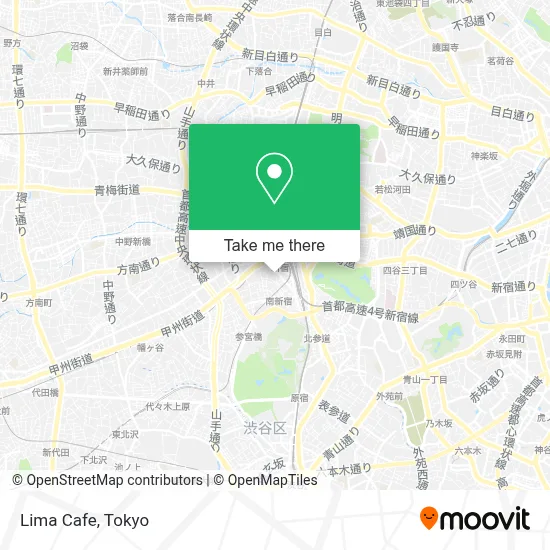 Lima Cafe map