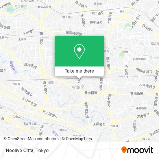 Neolive Citta map