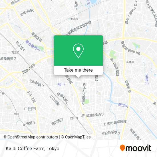 Kaldi Coffee Farm map