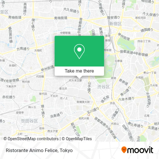 Ristorante Animo Felice map