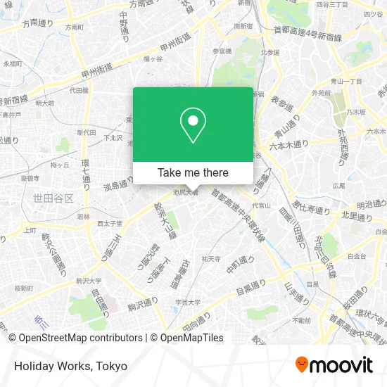Holiday Works map