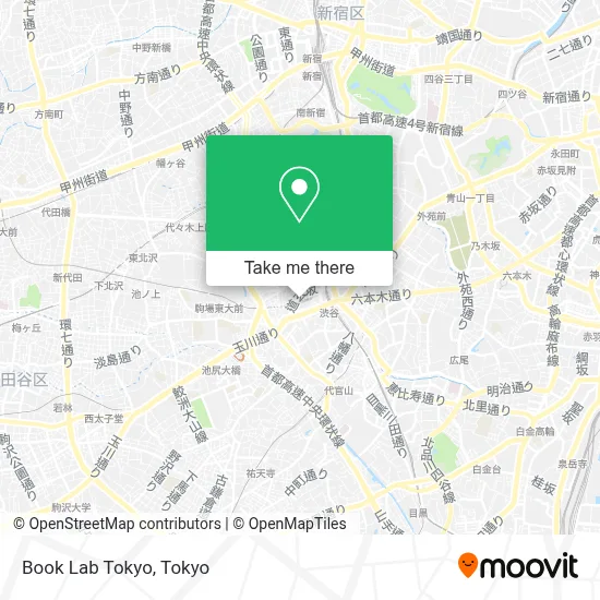 Book Lab Tokyo map