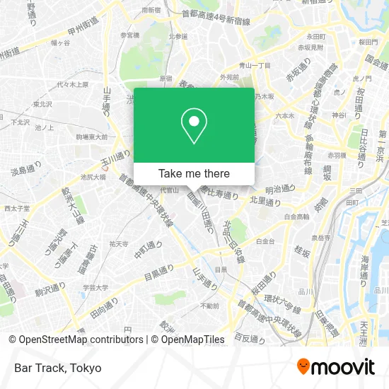 Bar Track map