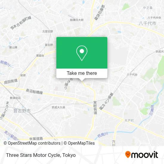 Three Stars Motor Cycle map