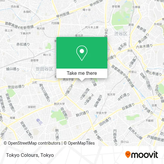 Tokyo Colours map