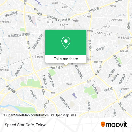 Speed Star Cafe map
