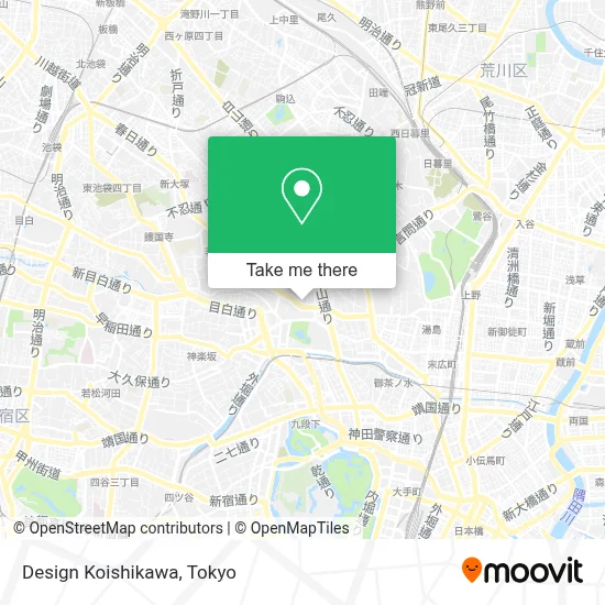 Design Koishikawa map