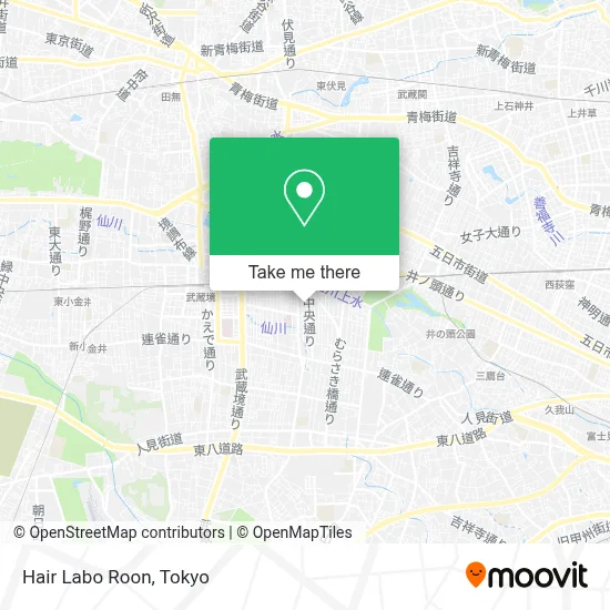 Hair Labo Roon map