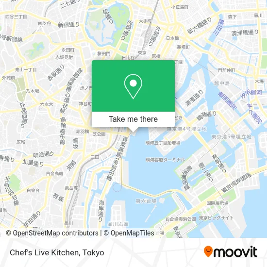 Chef's Live Kitchen map