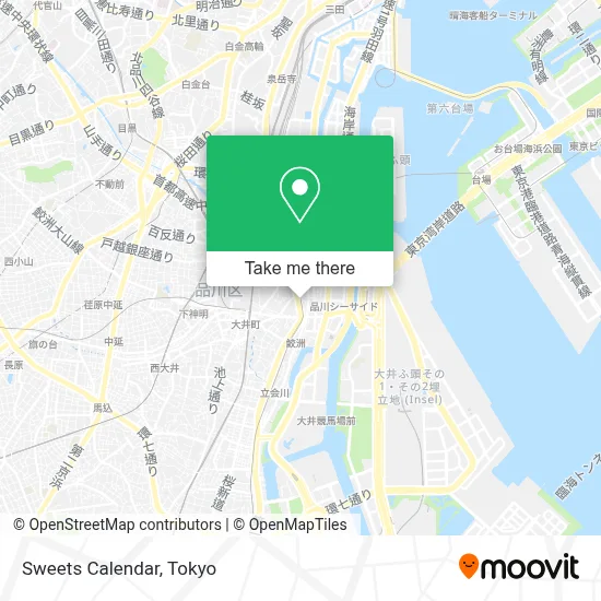Sweets Calendar map