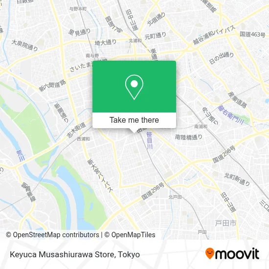 Keyuca Musashiurawa Store map