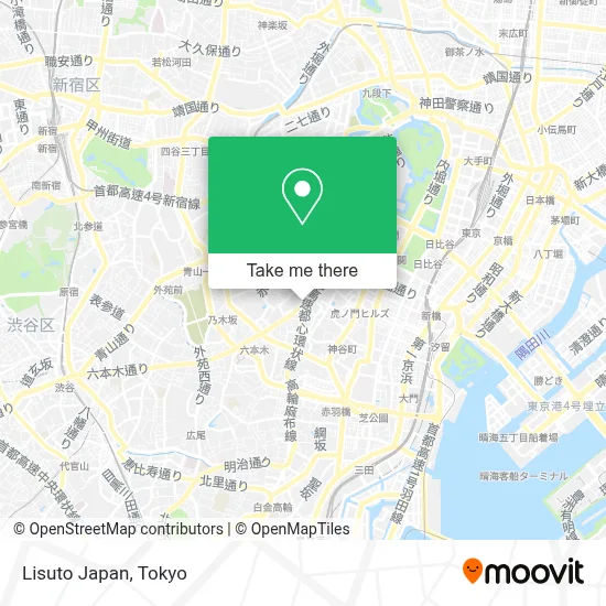 Lisuto Japan map