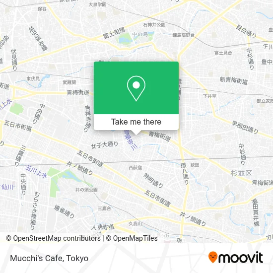 Mucchi's Cafe map