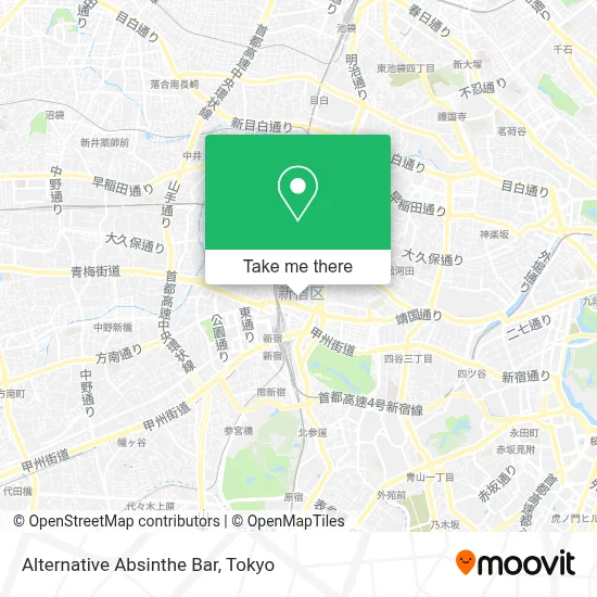 Alternative Absinthe Bar map