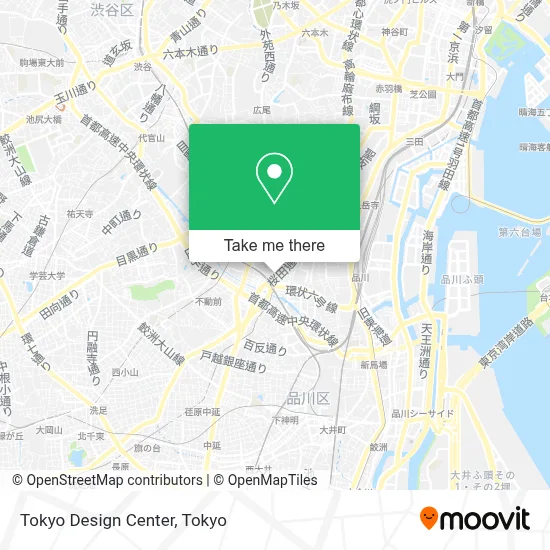 Tokyo Design Center map