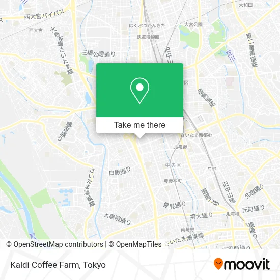 Kaldi Coffee Farm map