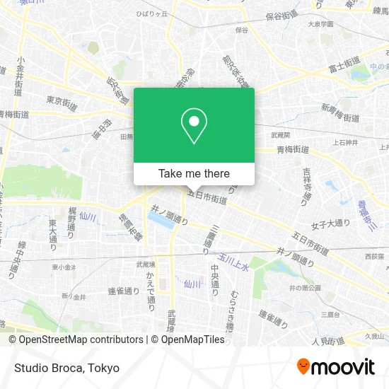Studio Broca map
