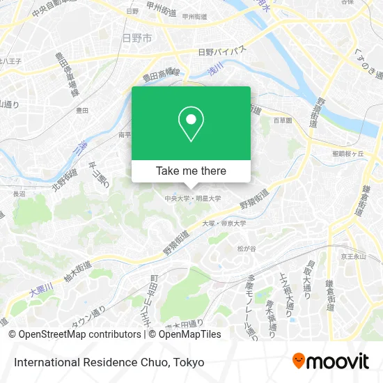 International Residence Chuo map