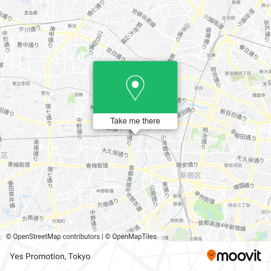 Yes Promotion map