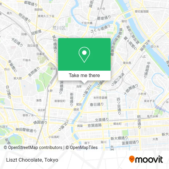 Liszt Chocolate map