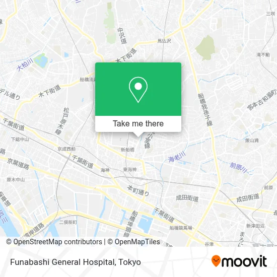 Funabashi General Hospital map
