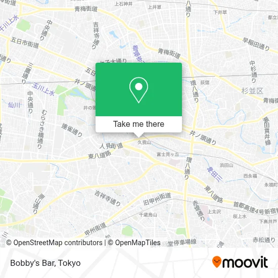 Bobby's Bar map