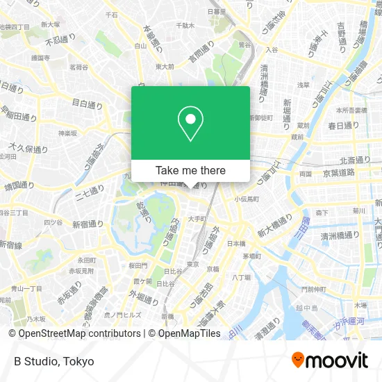 B Studio map
